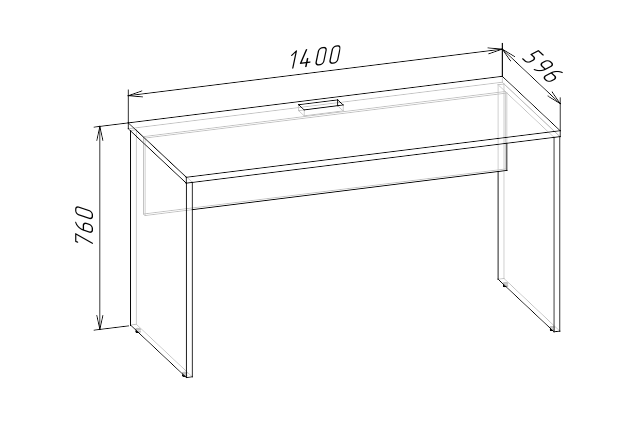 FUN-BOX Стол письменный с ящиками