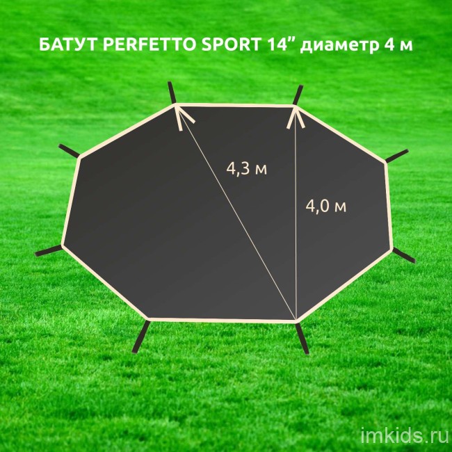 Солнцезащитный тент для батута (выбор размера)