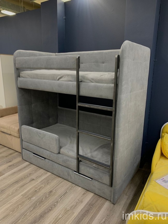 Двухярусная мягкая кровать "Бондо"