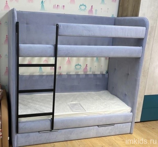 Двухярусная мягкая кровать "Бондо"