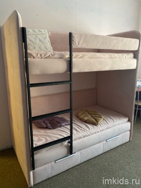 Двухярусная мягкая кровать "Бондо"