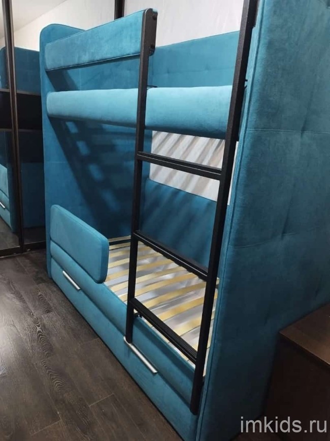 Двухярусная мягкая кровать "Бондо"