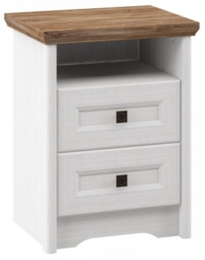 Тумбочка Тиволи МН-035-14 (белый, дуб стирлинг белый  500x380x650)