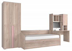 Гарнитур для детской Лайк К11 (дуб мария дуб мария, роуз  )