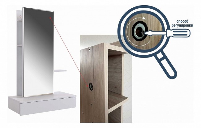 Стол туалетный Мария STM-01.2120 (дуб мария дуб мария  706х330х1116)