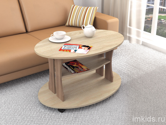 Столик журнальный Консул-1, ясень шимо