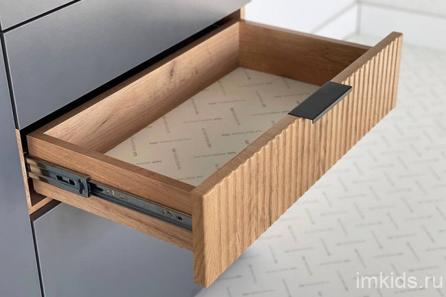 Комод Бери (дуб крафт золотой графит  600x354x863)