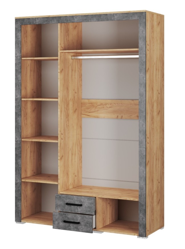 Шкаф для одежды Адель, дуб крафт/ателье