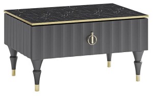 Стол журнальный Лоренсо (графит графит  780x550x440)