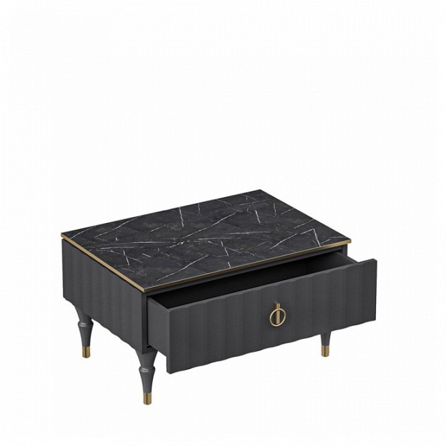 Стол журнальный Лоренсо (графит графит  780x550x440)