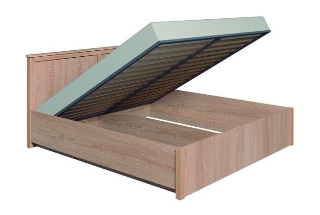 Кровать с подъемным механизмом Sherlock 41.2 180х200, дуб сонома Кровать с подъемным механизмом Sherlock 41.2 180х200, дуб сонома