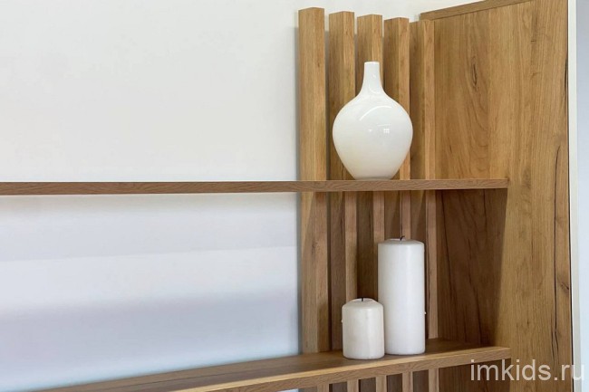 Стенка для гостиной Бери (дуб крафт золотой белое дерево 1400x350x1810) Стенка для гостиной Бери (дуб крафт золотой белое дерево 1400x350x1810)