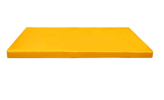 Мат № 6 (100 х 200 х 10) "KMSsport" жёлтый