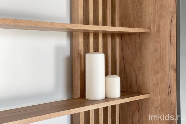 Стенка для гостиной Бери (дуб крафт золотой графит 1400x350x1810) Стенка для гостиной Бери (дуб крафт золотой графит 1400x350x1810)