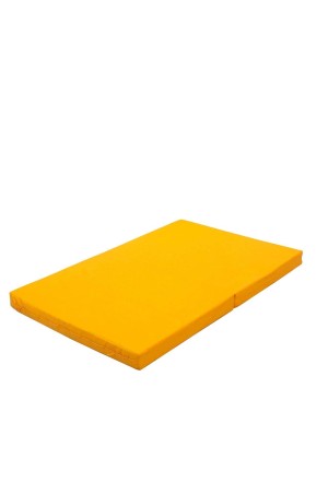 Мат № 8 (100 х 200 х 10) складной 1 сложение "KMSsport" жёлтый
