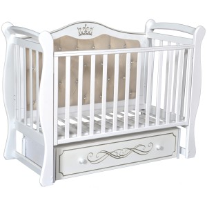 Кровать с мягкой спинкой для малышей OLIVIA 1