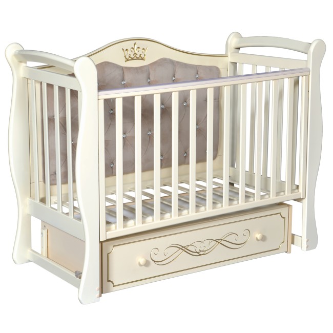 Кровать с мягкой спинкой для малышей OLIVIA 1