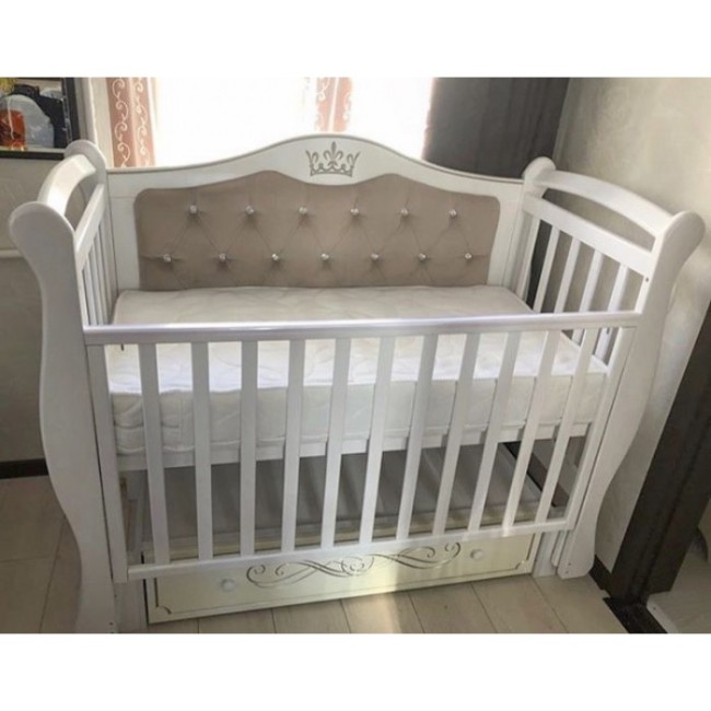 Кровать с мягкой спинкой для малышей OLIVIA 1