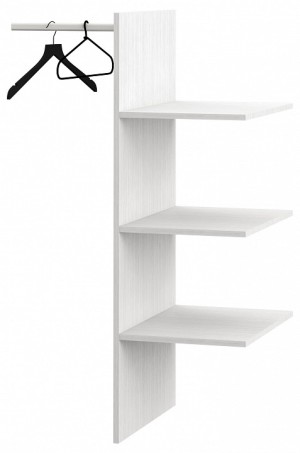 Панель с полками для шкафа Тиволи МН-035-22 (белый, дуб стирлинг белый  800x500x1200)