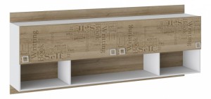 Полка комбинированная Оксфорд ТД-139.12.21 (белый, ривьера ривьера  2044x366x826)