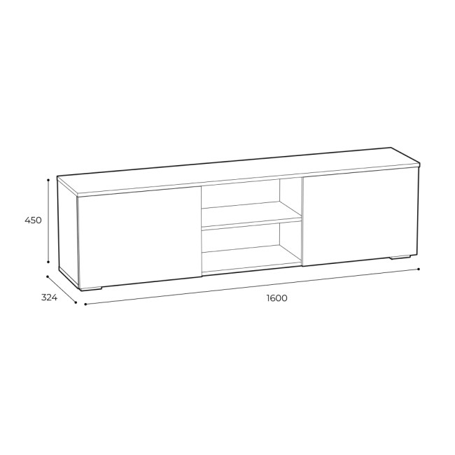 Тумба под ТВ Вирола ТБ01-1600 Тумба под ТВ Вирола ТБ01-1600