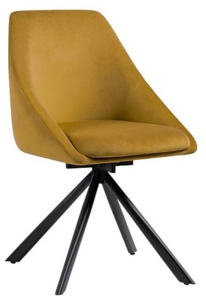 Стул Окленд (черный  горчичный confetti chai tea 510x550x830)