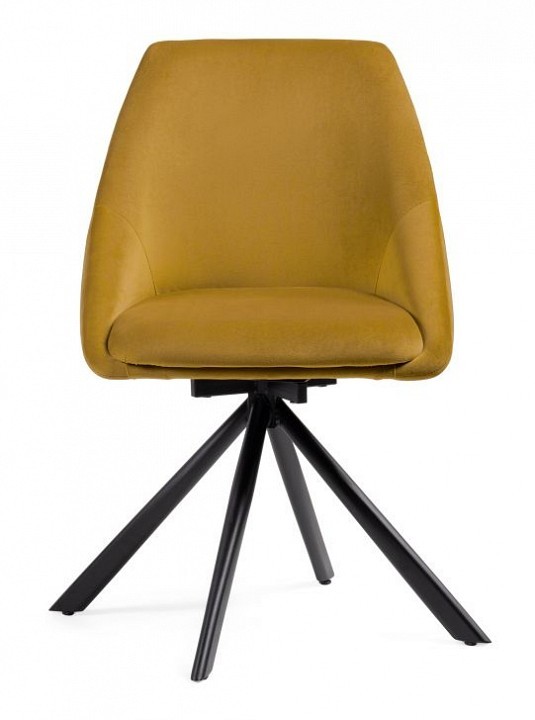 Стул Окленд (черный  горчичный confetti chai tea 510x550x830)