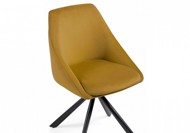 Стул Окленд (черный  горчичный confetti chai tea 510x550x830)