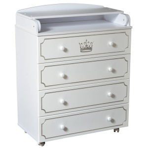 Пеленальный комод Victoria 804 (МДФ , рисунок CROWN)
