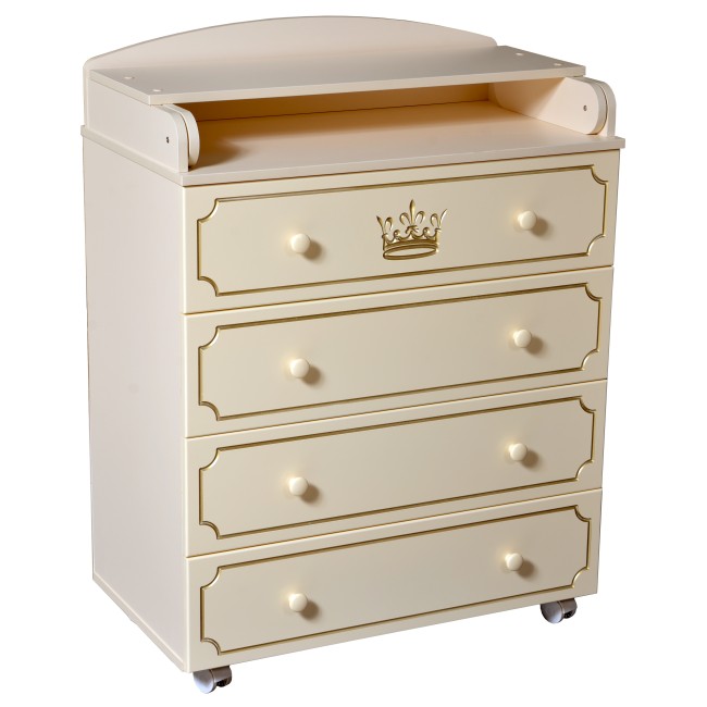 Пеленальный комод Victoria 804 (МДФ , рисунок CROWN)