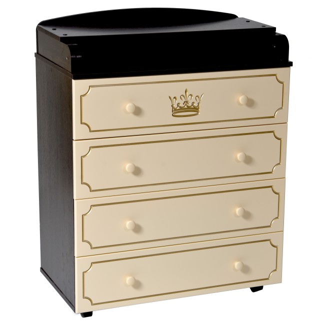 Пеленальный комод Victoria 804 (МДФ , рисунок CROWN)
