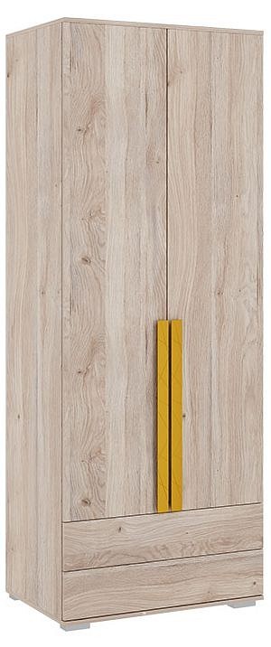 Шкаф платяной Лайк 55.01 (дуб мария горчица, дуб мария  800x550x2100)