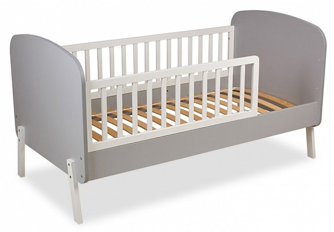 Кровать Polini kids Mirum 2000 (белый, серый   1712x900x900)