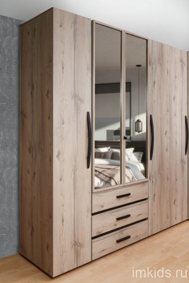 Шкаф для одежды и белья Nature 555, гаскон пайн