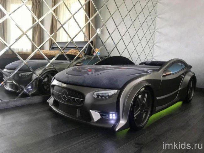 Кровать-машина NEO "Графит" с подъемным матрасом (Эксклюзив! максимальная комплектация)