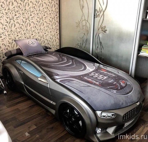 Кровать-машина NEO "Графит" с подъемным матрасом (Эксклюзив! максимальная комплектация)