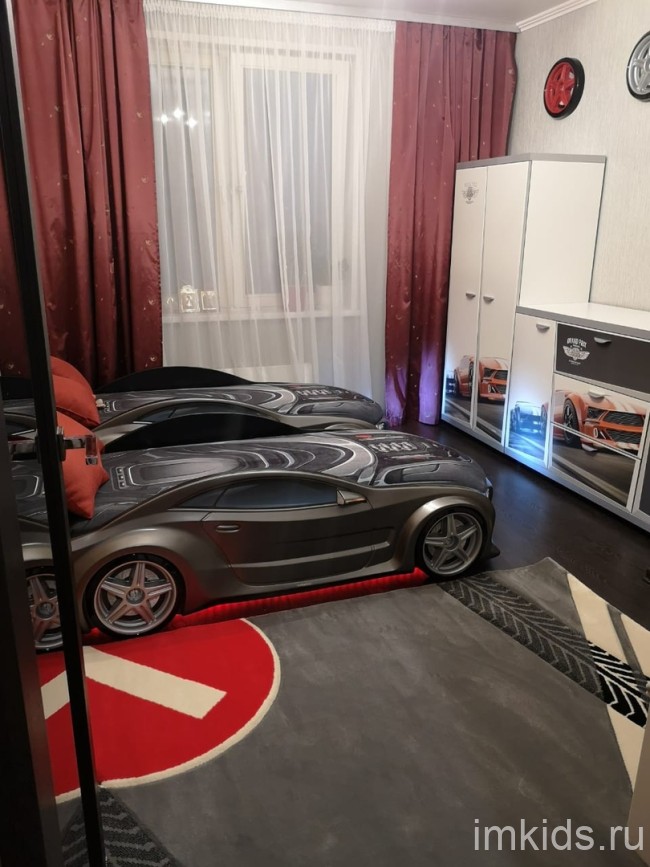 Кровать-машина NEO "Графит" с подъемным матрасом (Эксклюзив! максимальная комплектация)