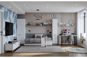 Подростковая комната "Аурелио" белая