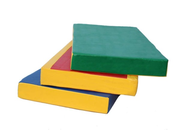 Мат № 1 (100 х 50 х 10) "KMSsport" сине/жёлтый