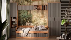 Набор для детской Хилтон (дуб крафт золотой графит  )