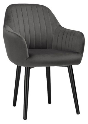 Кресло Бри (черный  серый confetti stone 550x510x810)