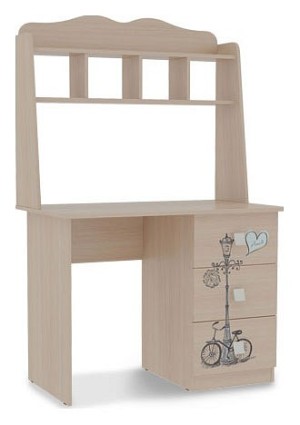 Стол компьютерный Амели MDA-05 (дуб молочный дуб молочный с рисунком  1000x600x1575)