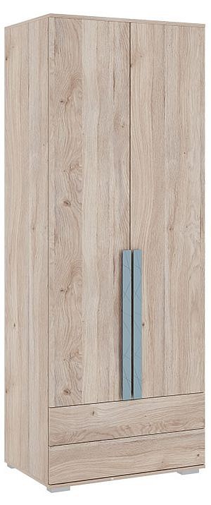 Шкаф платяной Лайк 55.01 (дуб мария дуб мария, индиго  800x550x2100)