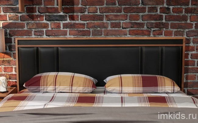 Кровать с подъемным механизмом Nature 307 Люкс 160х200, дуб табачный Кровать с подъемным механизмом Nature 307 Люкс 160х200, дуб табачный