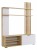 Набор для гостиной Бери К2 (дуб крафт золотой белое дерево  )