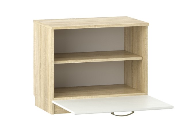 Тумба для обуви Оливия НМ 040.47 (дуб сонома дерево белое  602x380x512)