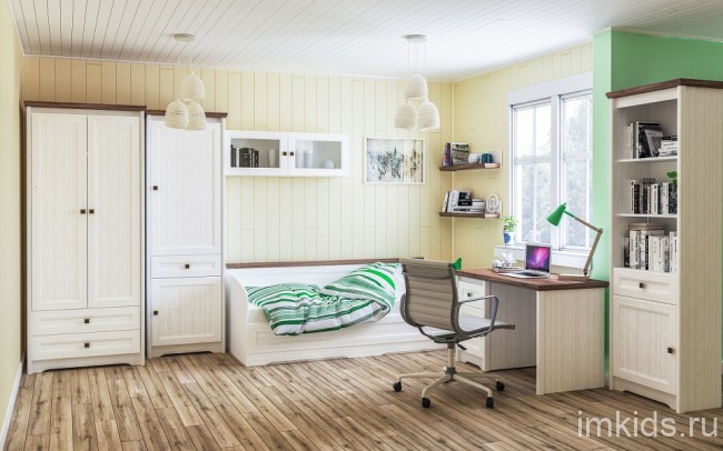 Стол письменный Тиволи МН-035-27 (белый белый  1200x600x750)