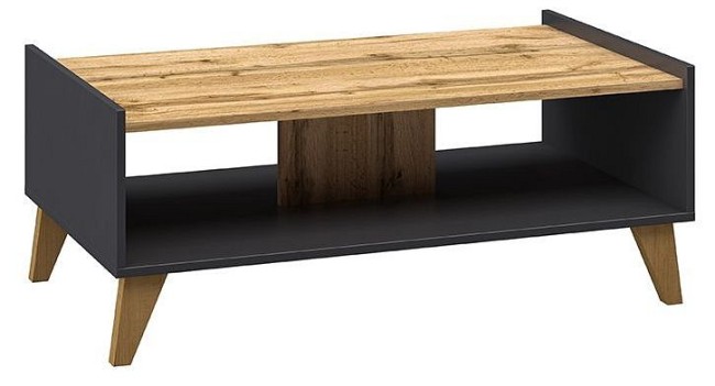 Стол журнальный Сканди (графит, дуб вотан   1080x600x440)