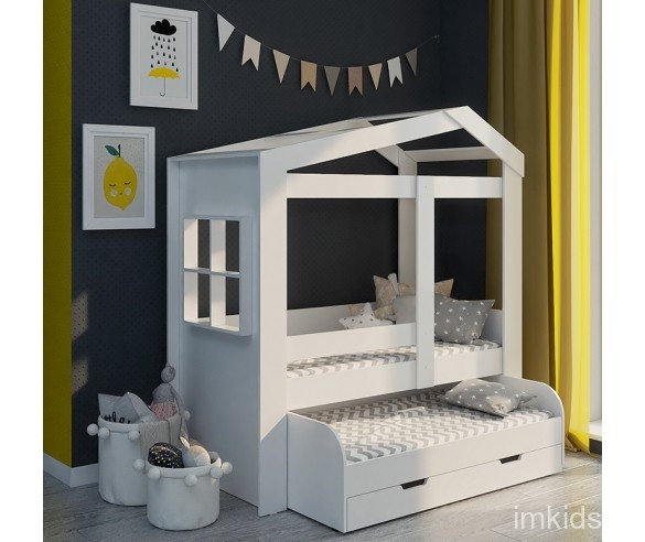 Домик Сказка с окошком и выкатной кроватью