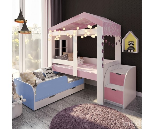 Домик Сказка с окошком и выкатной кроватью